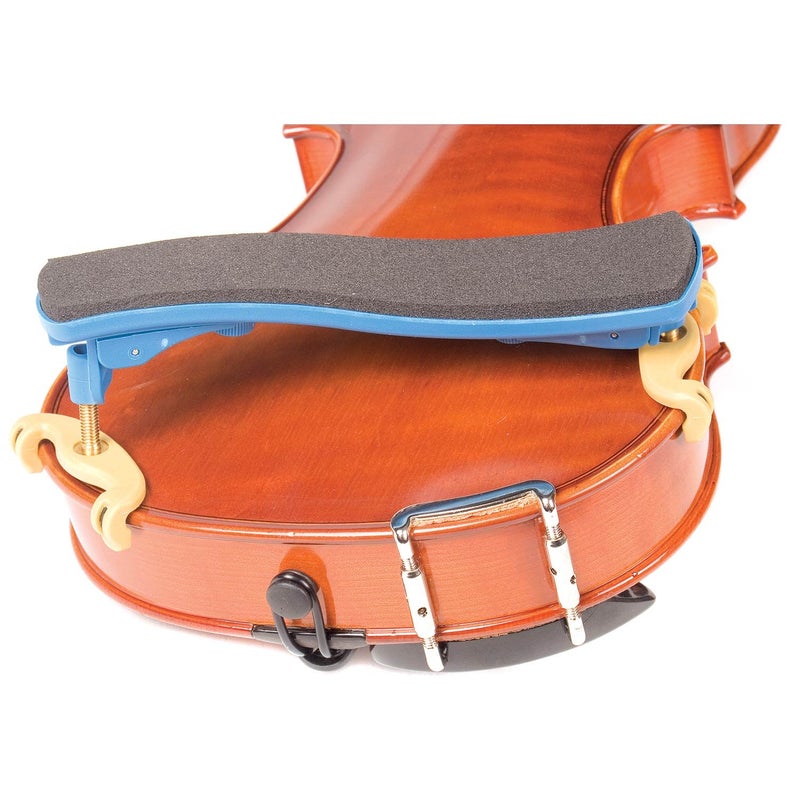 Kun Collapsible Mini Blue Shoulder Rest for 1/16-1/4 Violin - Image 2